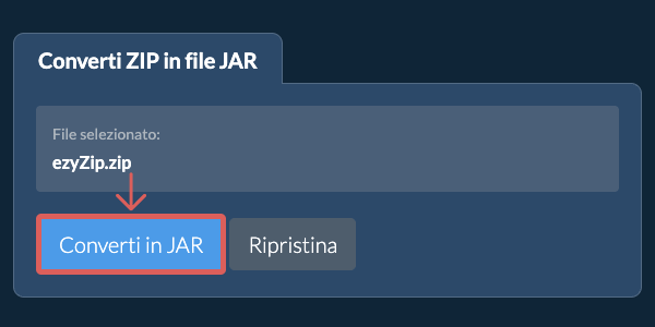 Converti in JAR