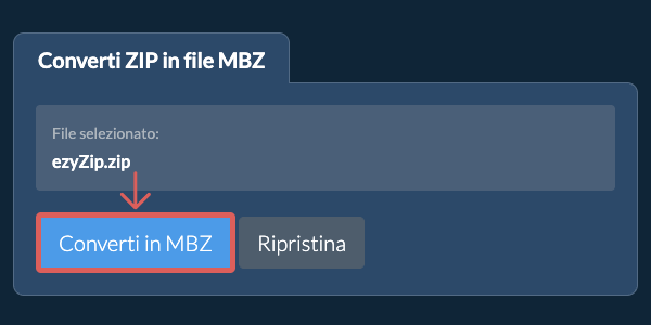 Converti in MBZ