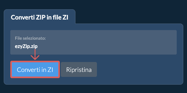 Converti in ZI