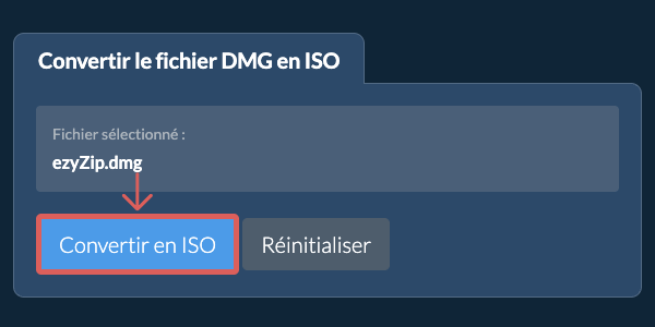 Démarrer la conversion en ISO Démarrer la conversion en ISO