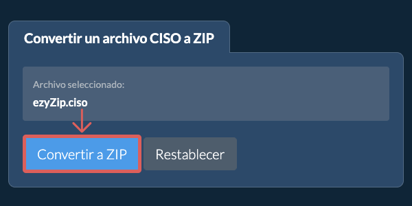 Clic aquí para iniciar la conversión