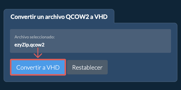 Clic aquí para iniciar la conversión
