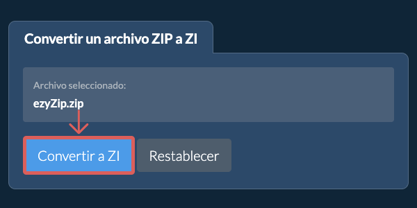 Convertir a ZI