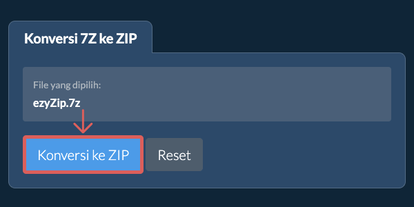 Mulai konversi ke ZIP