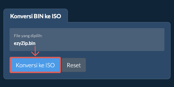 Mulai konversi ke ISO Mulai konversi ke ISO