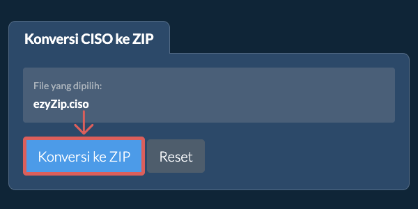 Mulai konversi ke ZIP