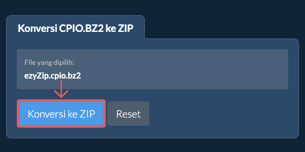 Mulai konversi ke ZIP