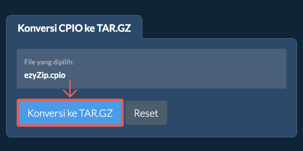 Mulai konversi ke TAR.GZ
