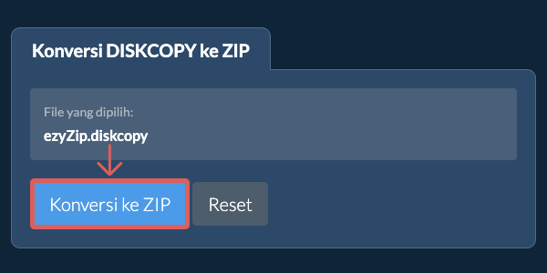 Mulai konversi ke ZIP