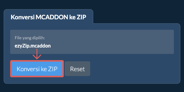 Mulai konversi ke ZIP
