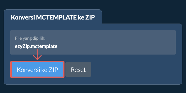 Mulai konversi ke ZIP
