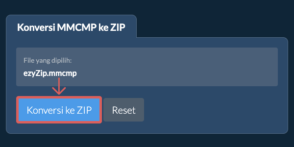 Mulai konversi ke ZIP