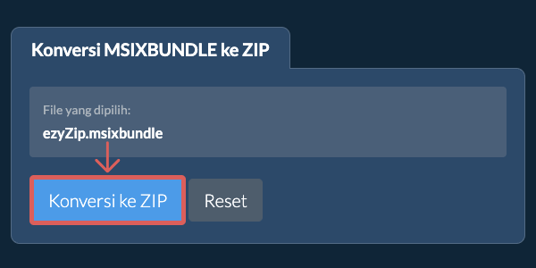 Mulai konversi ke ZIP