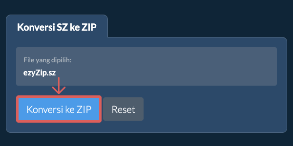 Mulai konversi ke ZIP