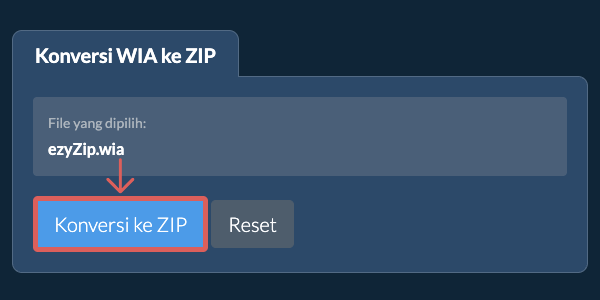 Mulai konversi ke ZIP