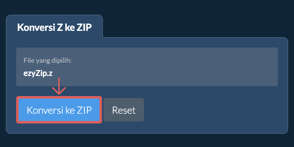 Mulai konversi ke ZIP