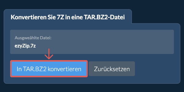 Klicken Sie hier, um mit der Konvertierung zu beginnen
