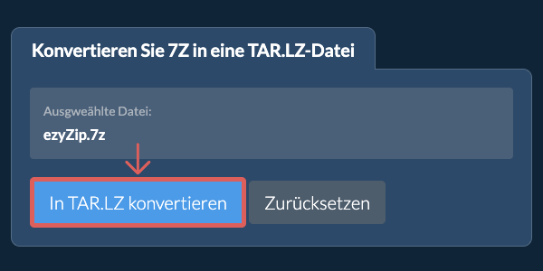 Klicken Sie hier, um mit der Konvertierung zu beginnen