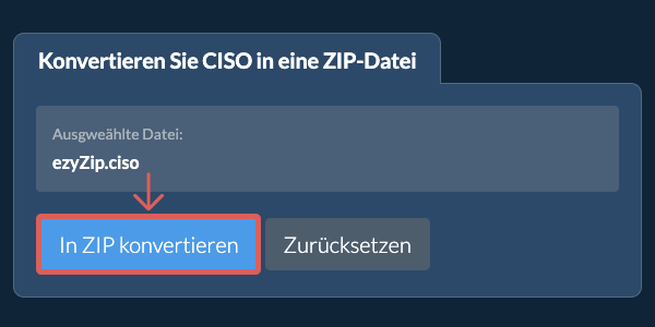 Klicken Sie hier, um mit der Konvertierung zu beginnen