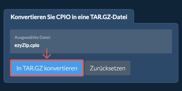 Klicken Sie hier, um mit der Konvertierung zu beginnen