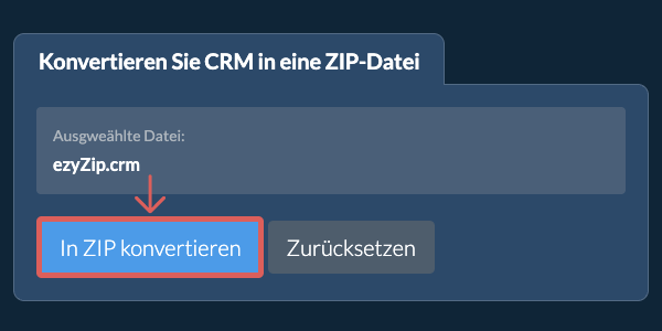 Klicken Sie hier, um mit der Konvertierung zu beginnen