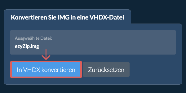 Klicken Sie hier, um mit der Konvertierung zu beginnen