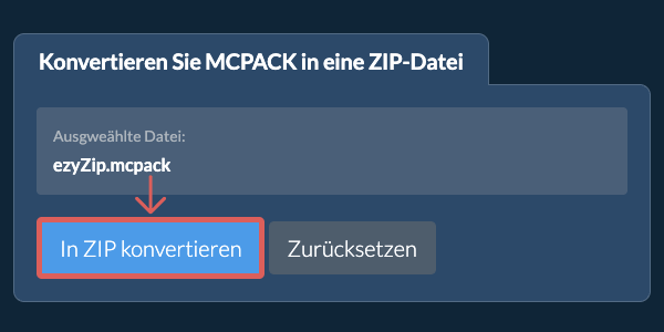 Klicken Sie hier, um mit der Konvertierung zu beginnen