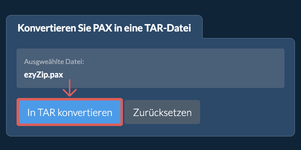 Klicken Sie hier, um mit der Konvertierung zu beginnen