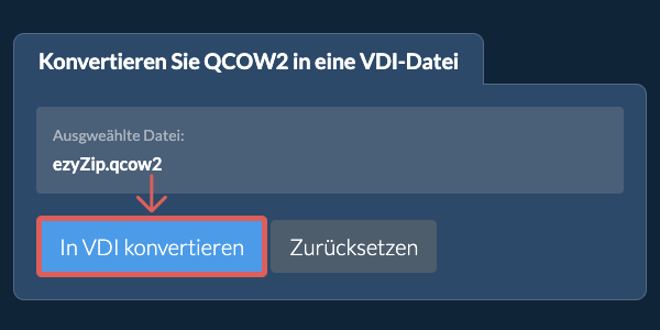 Klicken Sie hier, um mit der Konvertierung zu beginnen