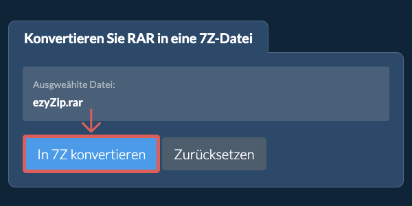 Klicken Sie hier, um mit der Konvertierung zu beginnen