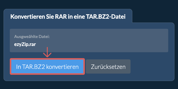 Klicken Sie hier, um mit der Konvertierung zu beginnen