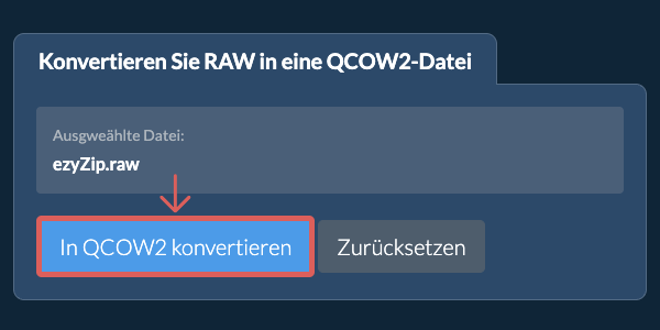 Klicken Sie hier, um mit der Konvertierung zu beginnen