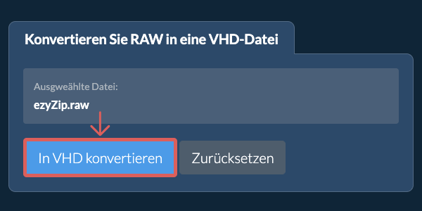 Klicken Sie hier, um mit der Konvertierung zu beginnen
