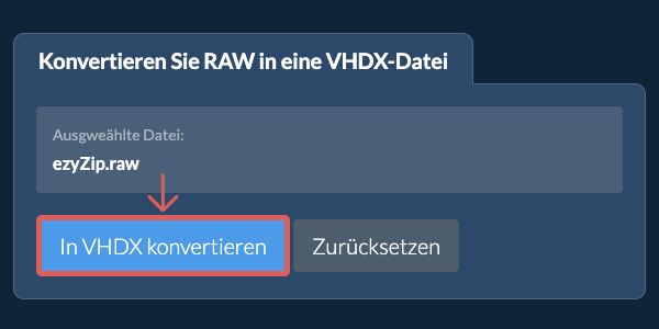 Klicken Sie hier, um mit der Konvertierung zu beginnen