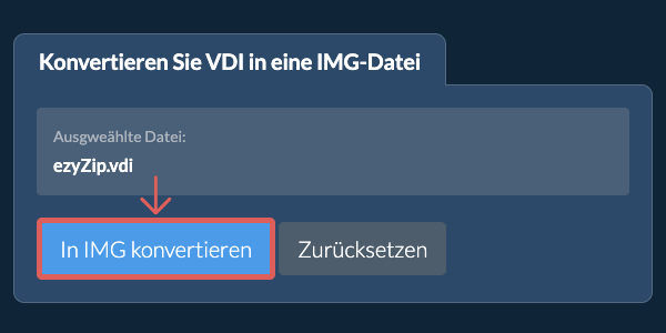 Klicken Sie hier, um mit der Konvertierung zu beginnen