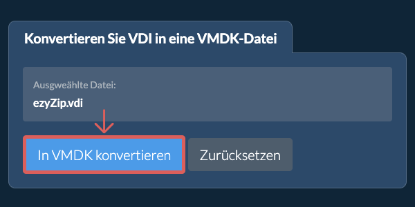 Klicken Sie hier, um mit der Konvertierung zu beginnen