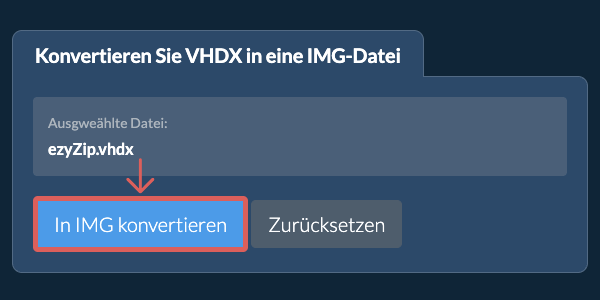 Klicken Sie hier, um mit der Konvertierung zu beginnen