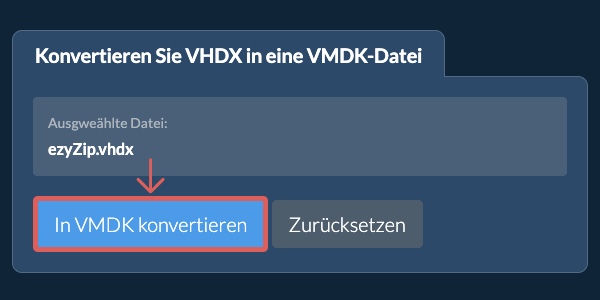 Klicken Sie hier, um mit der Konvertierung zu beginnen