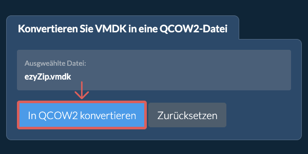 Klicken Sie hier, um mit der Konvertierung zu beginnen
