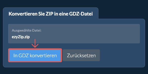 In GDZ konvertieren