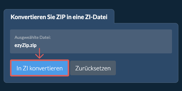 In ZI konvertieren