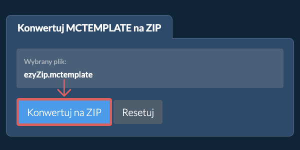Rozpocznij konwersję na ZIP Rozpocznij konwersję na ZIP
