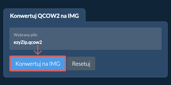 Rozpocznij konwersję na IMG Rozpocznij konwersję na IMG