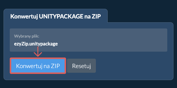 Rozpocznij konwersję na ZIP Rozpocznij konwersję na ZIP