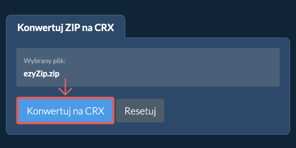 Konwertuj na CRX