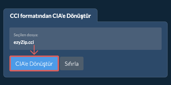 CIA dönüşümüne başlayın CIA dönüşümüne başlayın