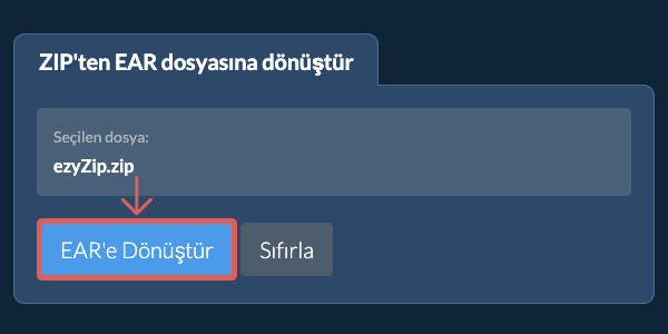 EAR formatına dönüştür