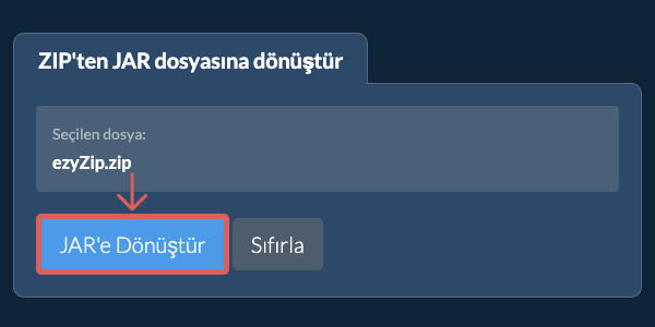 JAR formatına dönüştür