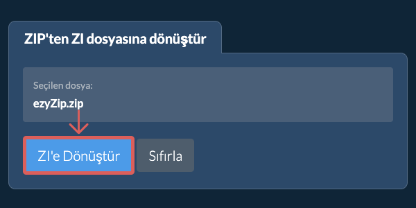 ZI formatına dönüştür