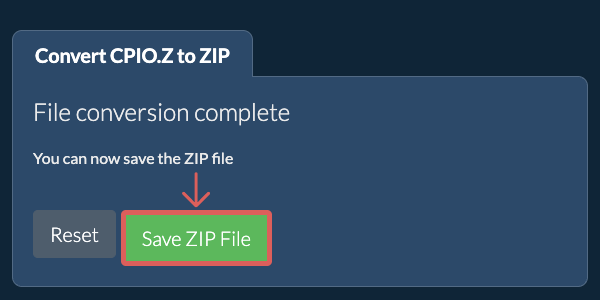 Save ZIP File